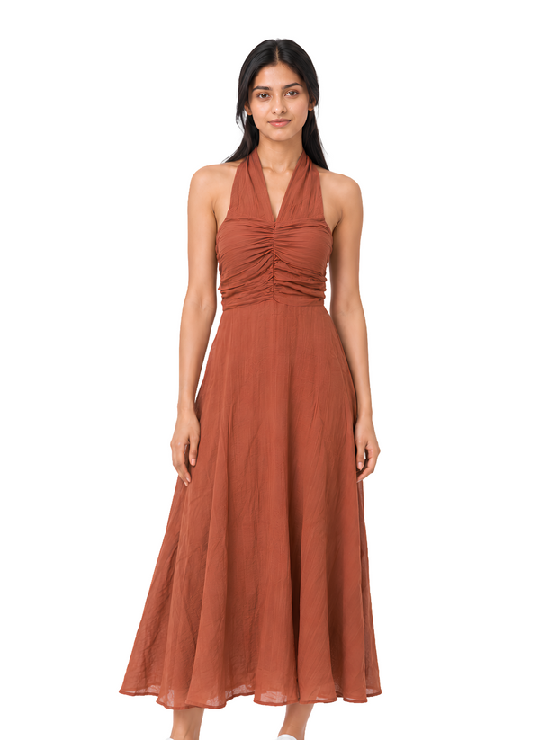 Halter neck one-piece